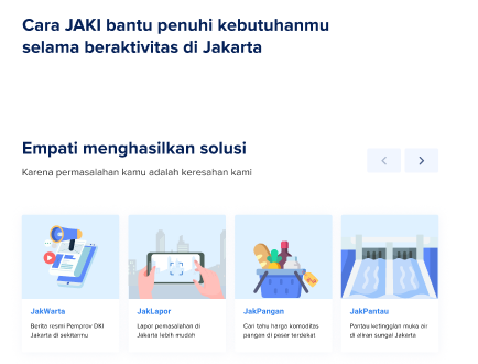 JAKI Website's Display